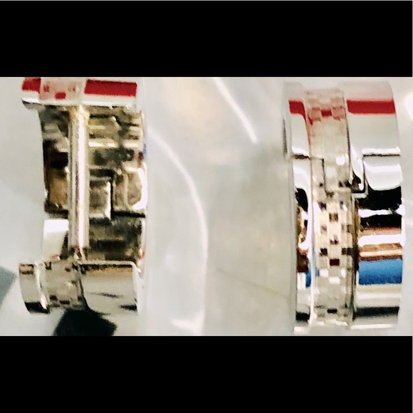 M+Y Steel Earrings (pierced huggies) - Picture 5 of 5